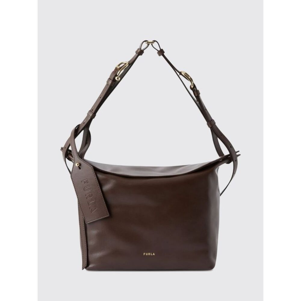 Furla Women Furla Ginevra Smooth Leather Shoulder Bag With Logo Charm